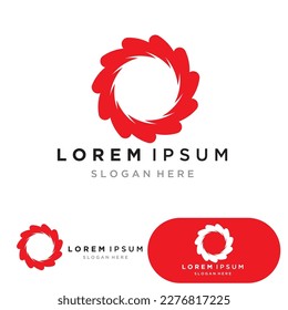 Vortex logo symbol icon illustration design vector.Tornado, vortex, hurricane logo design elements