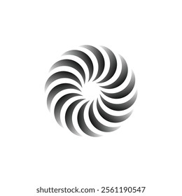 Vortex logo symbol icon illustration design vector. Unique unite logo element template Design