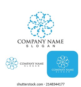 Vortex logo vector illustration icon