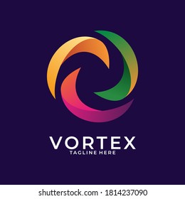 vortex modern premium logo design