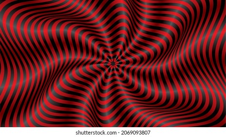 Vortex in red and black. Dimension 16:9. Vector illustration. EPS10.