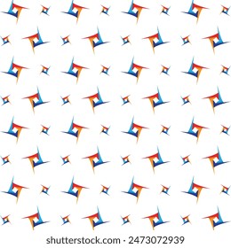 Diseño de fondo de Ilustración vectorial de patrón repetido multicolor de moda elegante de vórtice