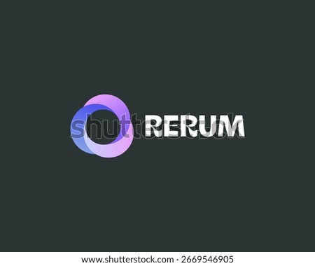 Vortex spinner logo. Abstract swirl vector logotype. Atom science symbol.