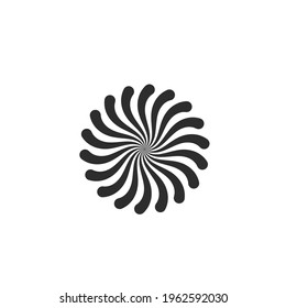 plantilla de diseño de ilustraciones vectoriales de iconos vórtice y espiral