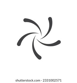 plantilla de diseño de ilustraciones vectoriales de iconos vórtice y espiral

