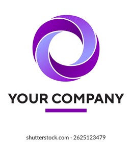logotipo espiral vortex para empresas de tecnologia e engenharia