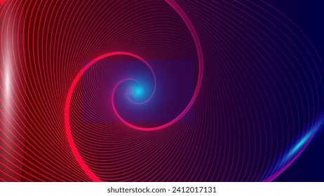 Vortex-Spiralwandpapier mit gemischten metallischen Farbeffekten