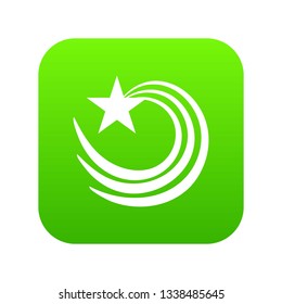 Vortex star icon. Simple illustration of vortex star vector icon for web