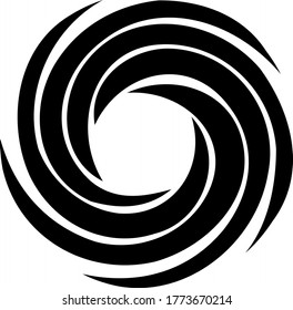 Vortex swirl tornado glyph symbol icon vector image