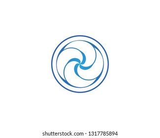 Vortex symbol logo vector