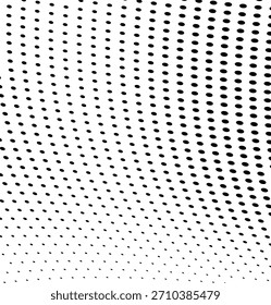 Vortex tunnel halftone swirl background