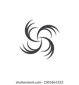 Vortex vector design illustration icon logo template 