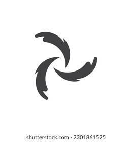 Plantilla de logotipo de icono de ilustración de vectores Vortex 