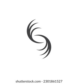 Vortex vector design illustration icon logo template 