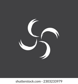 Vortex vector design illustration icon logo template 