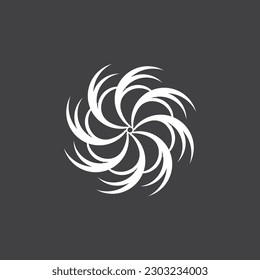 Vortex vector design illustration icon logo template 