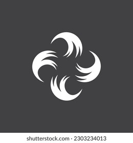 Vortex vector design illustration icon logo template 