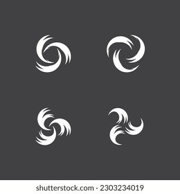 Vortex vector design illustration icon logo template 
