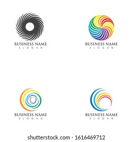 vortex vector illustration icon Logo Template design