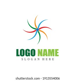 vortex vector illustration icon Logo Template design