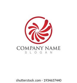 vortex vector illustration icon Logo Template design