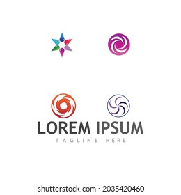 vortex vector illustration icon Logo Template design