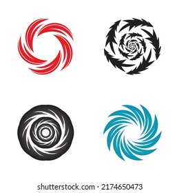vortex vector illustration icon logo template design