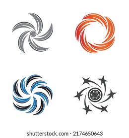 vortex vector illustration icon logo template design
