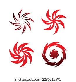 Vortex vector illustration icon logo template design