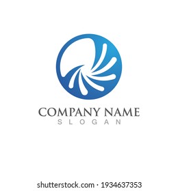 vortex water vector illustration icon Logo 