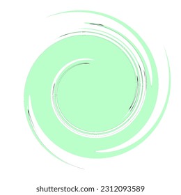 Vortex and whirlpool pastel color icons in series of various colors 