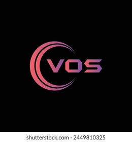 VOS Letter Initial Logo Design Template Vector Illustration