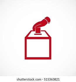 vot ballot icon, vector best flat icon, EPS