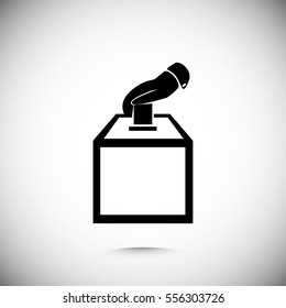 vot ballot icon, vector best flat icon, EPS