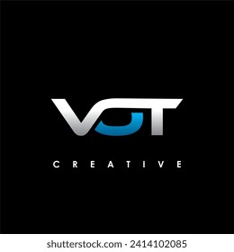 VOT Letter Initial Logo Design Template Vector Illustration