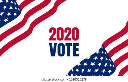 Vote 2020 in United States, election day background