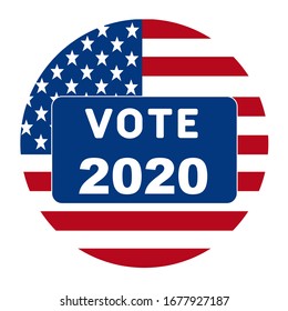 Vote 2020 Usa Banner Design American Stock Vector (Royalty Free ...