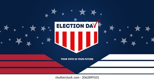 Vote 2020 In USA, Banner Design. Usa Debate Of President Voting 2020. Election Voting Poster. Political Election Campaign