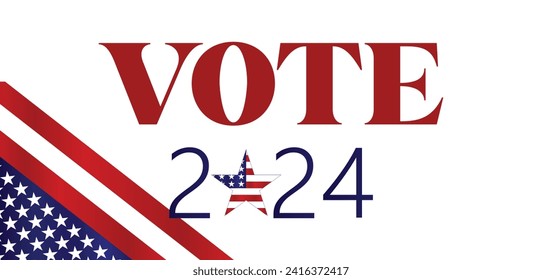 Vote 2024 America 60Th United States of America Unique Text Design