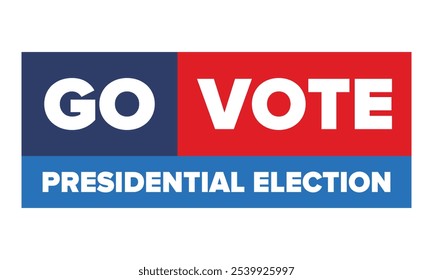 Vote 2024. Presidential Election 2024 in United States. Vote day, November 5. US Election. Patriotic american element. Poster, card, banner and background. Vector illustration