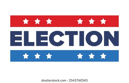 Vote 2024. Presidential Election 2024 in United States. Vote day, November 5. US Election. Patriotic american element. Poster, card, banner and background. Vector illustration