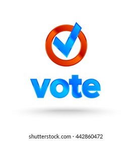 Vote badge for election