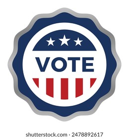 Vote badge - Election Day Badge - USA Elections Badge Icon