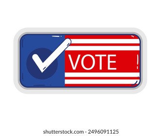 Vote badge - Election Day Badge - USA Elections Badge Icon