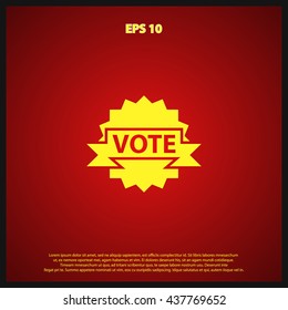 vote badge icon