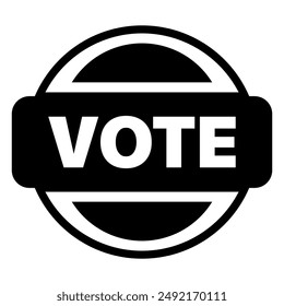 Vote badge icon .Vote label .Vector