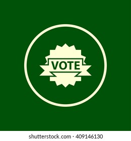 vote badge icon. vector eps10 icon
