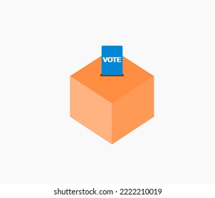 Vote ballot box for voting elect