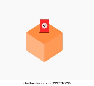 Vote ballot box for voting geometric