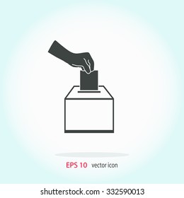 Vote ballot icon.